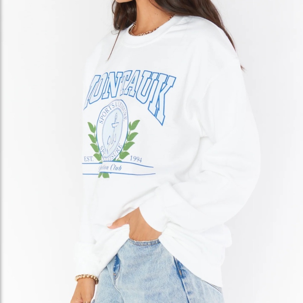 Show Me Your Mumu Stanley Montauk Graphic Oversized Sweatshirt Size Small - Picture 5 of 15